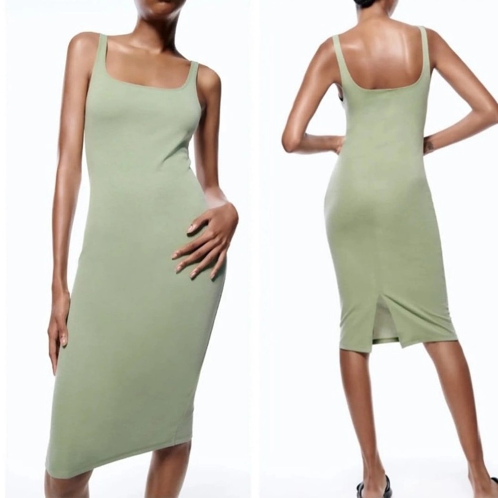 Zara Spandex Midi Dress